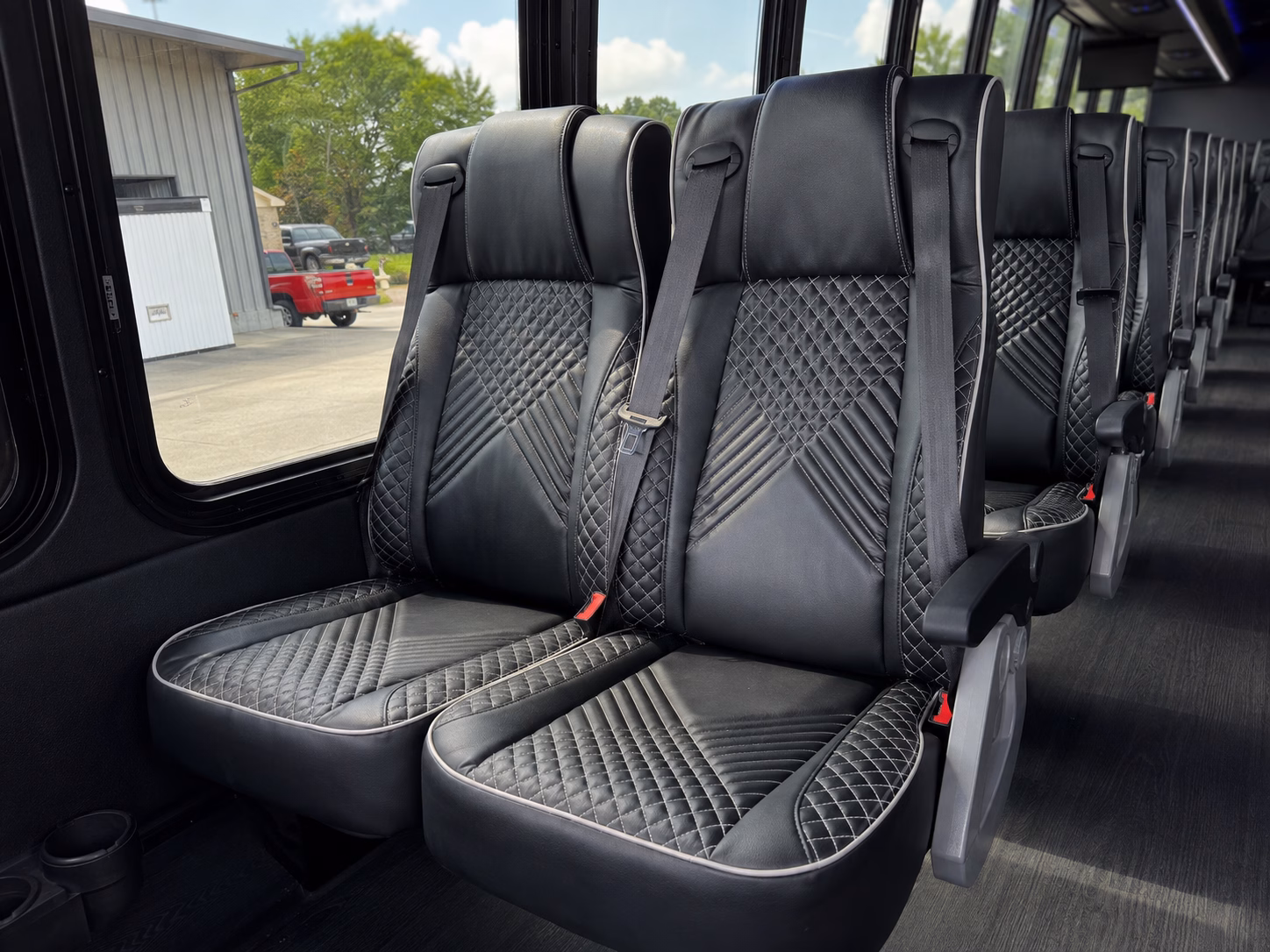 woodland charter bus interior